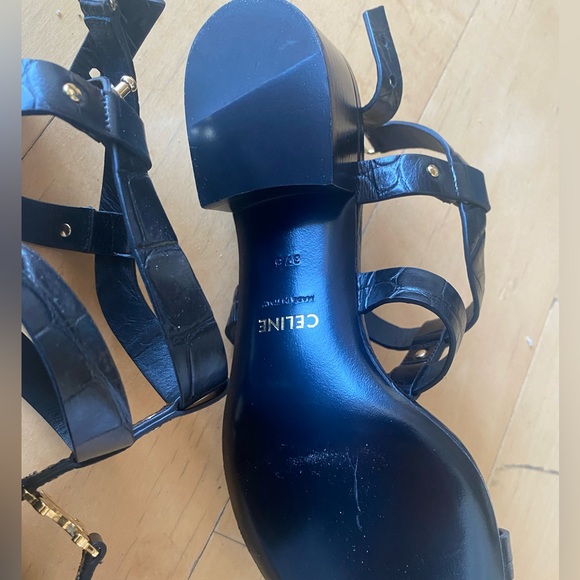 Celine Triomphe crocodile Sandals - Picture 7 of 8